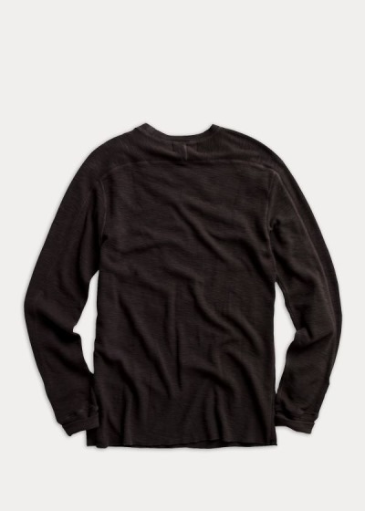 Playeras Ralph Lauren Hombre Negros - Textured Crewneck - EAHRB1275